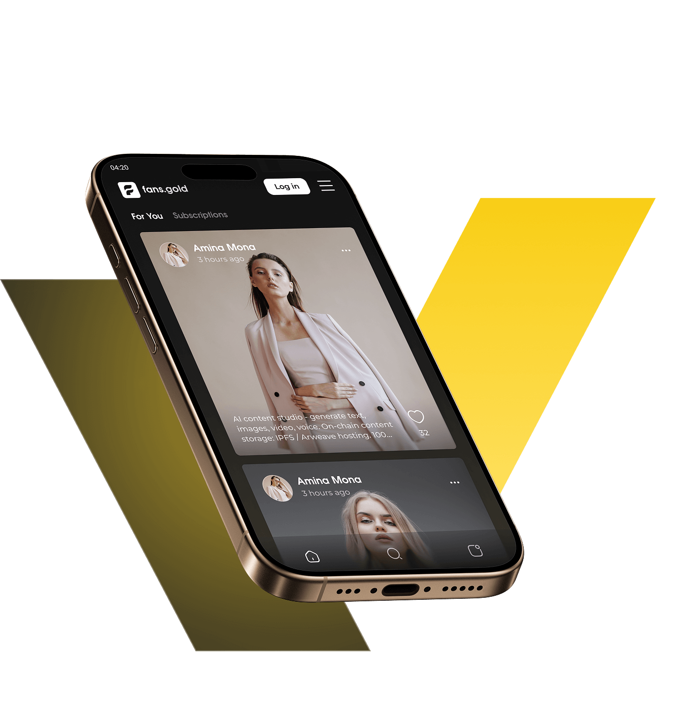 fans.gold app screen